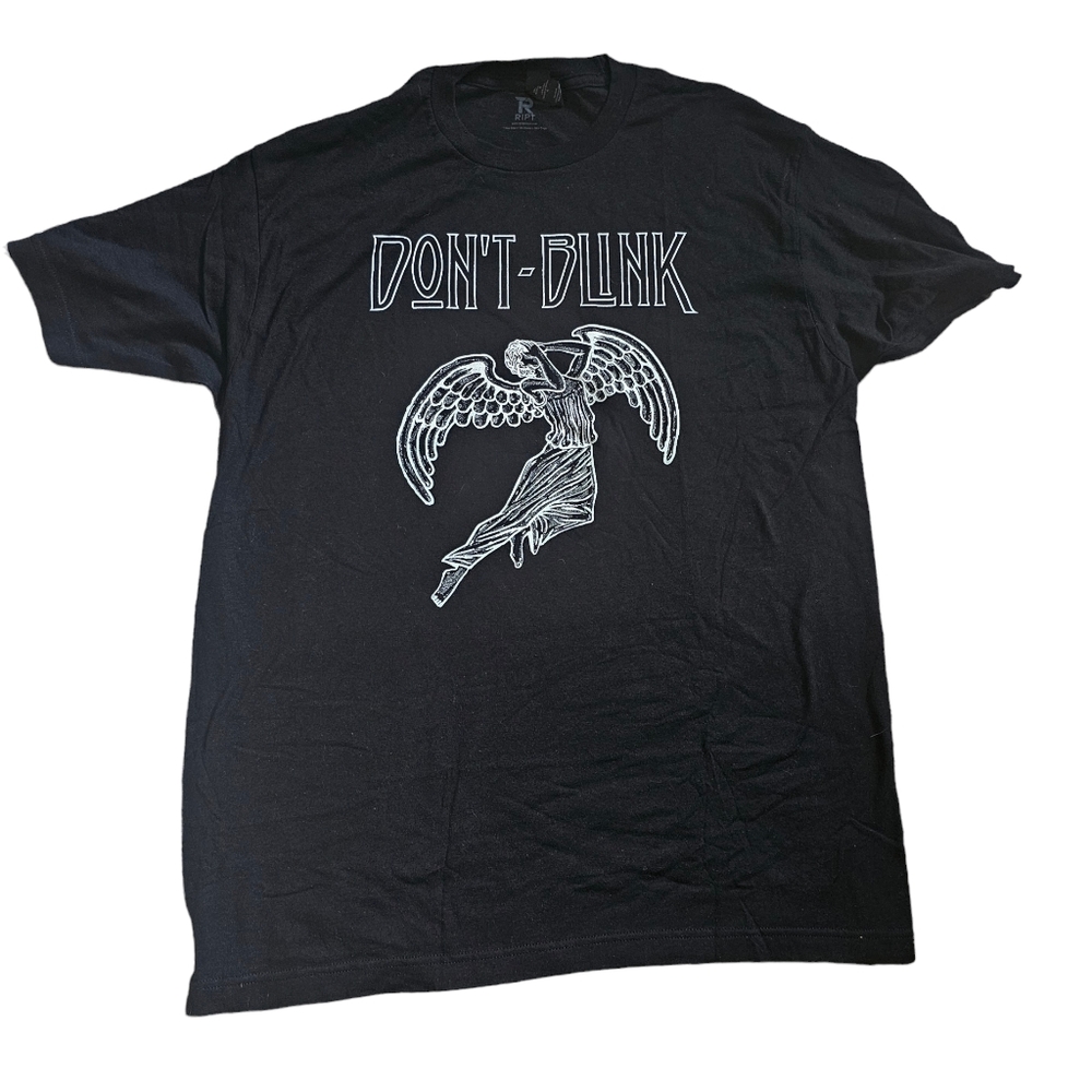 Dr. Who TV Show "Don't Blink" Black Tee Shirt Ript Brand Size Large